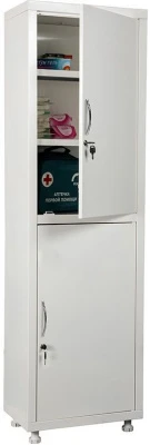 Шкаф медицинский металлический Hilfe МД 1 1650/SS