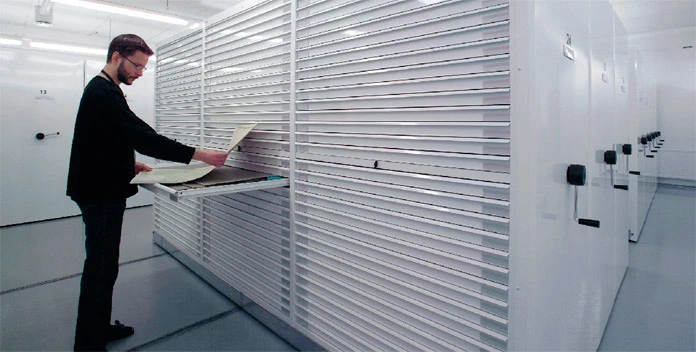 Конструкция мобильных стеллажей